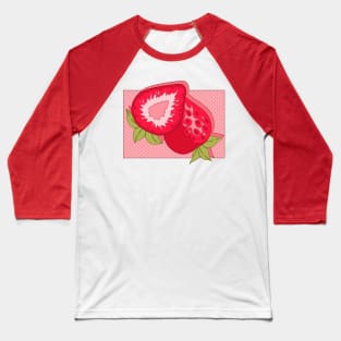 Cute pink strawberry Baseball T-Shirt